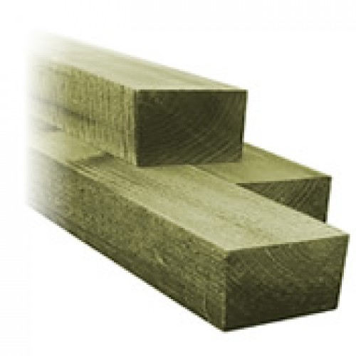 Post & Rail Morticed Timber Post - 75mm x 125mm x 1.8m